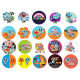 TGumball Caketoppers din vafa rotunde Uimitoarea lume a lui Gumball d5cm